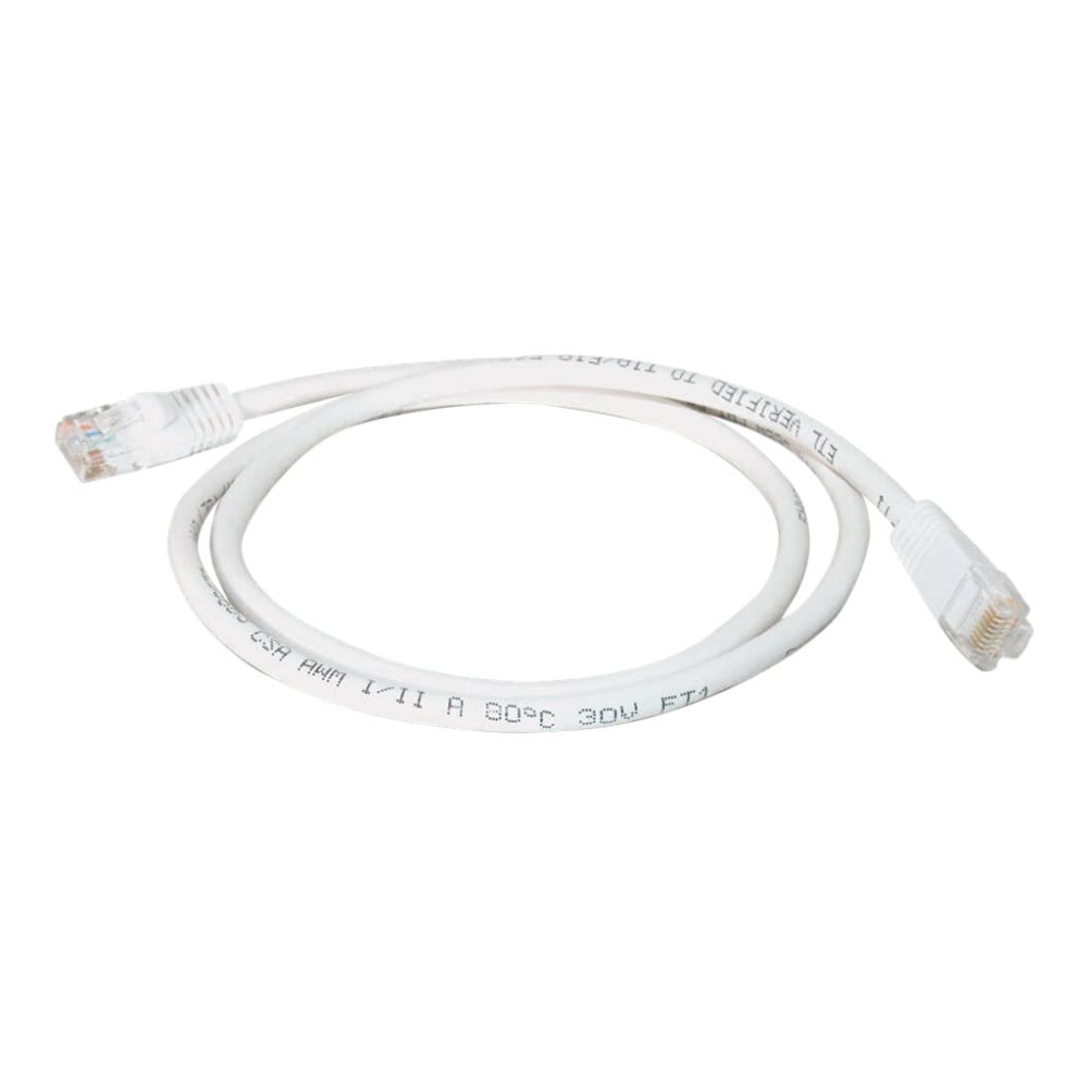 LASTAR INC. 00484 C2G Cat5e Snagless Unshielded (UTP) Network Patch Cable - Patch cable - RJ-45 (M) to RJ-45 (M) - 6 ft - UTP - CAT 5e - molded, snagless, stranded - white