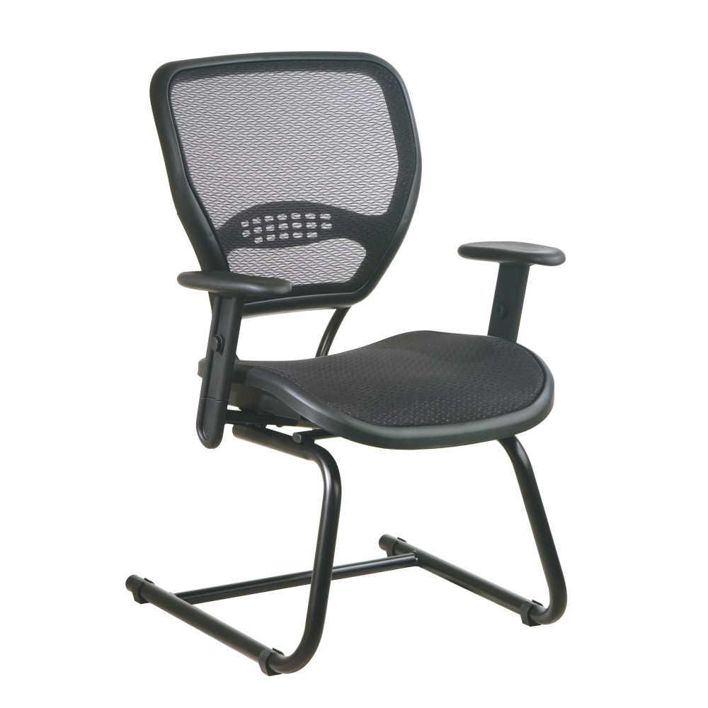 OFFICE STAR PRODUCTS Office Star 5565  Space Seating 55 Series Air Grid Deluxe Visitors Chair, Black