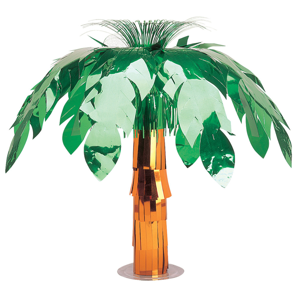 AMSCAN CO INC Amscan 24211  Summer Palm Tree Foil Centerpieces, 20in x 12in, Multicolor, Pack Of 2 Centerpieces