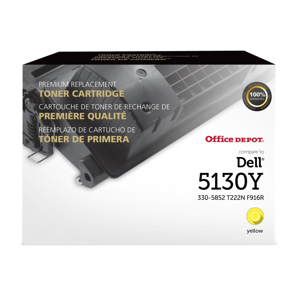 CLOVER TECHNOLOGIES GROUP, LLC 201328 Office Depot Remanufactured Yellow High Yield Toner Cartridge Replacement For Dell D5130, ODD5130Y