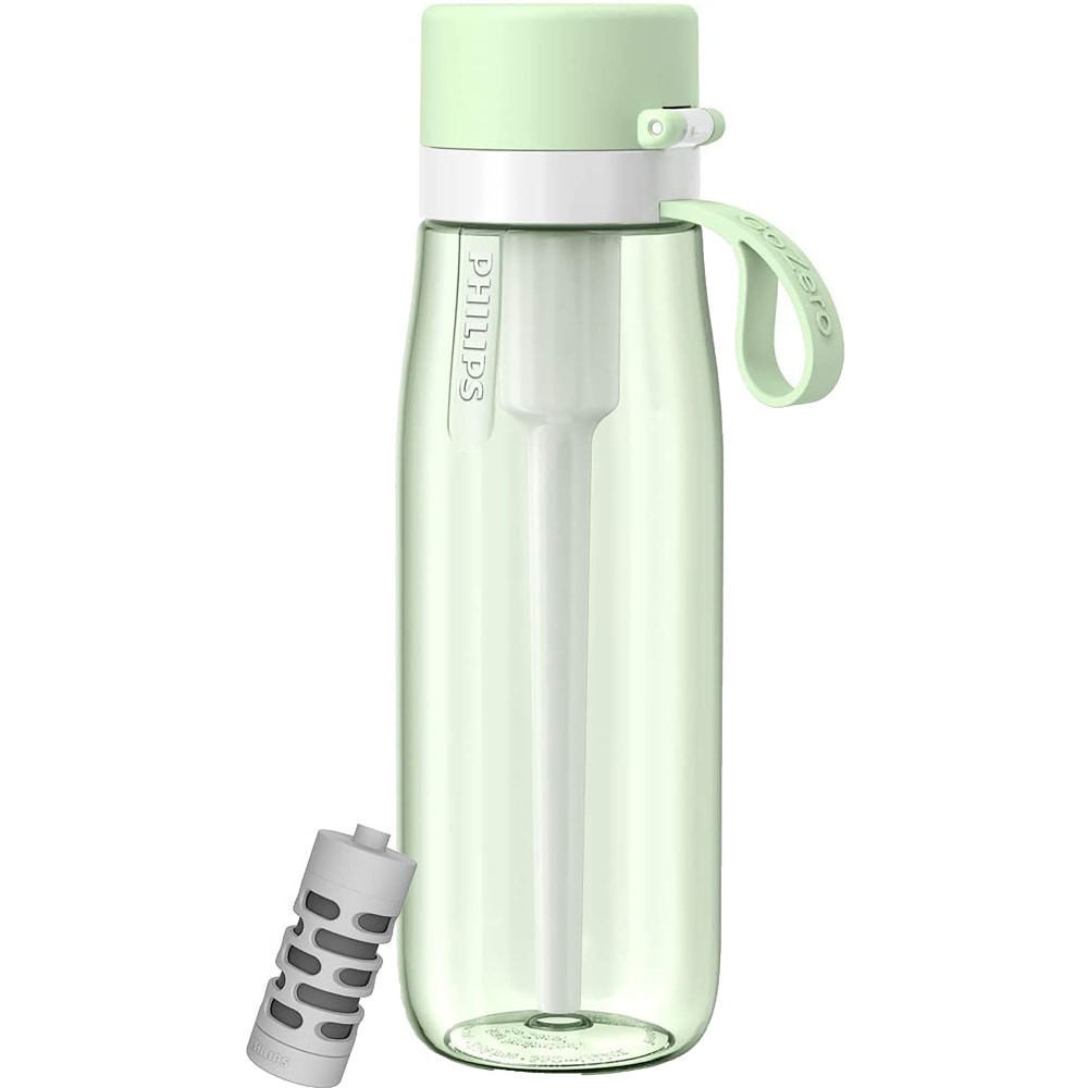 AQUASHIELD NORTH AMERICA LLC Philips AWP2731GNO/37  GoZero Everyday Tritan Water Bottle With Filter, 22 Oz, Green