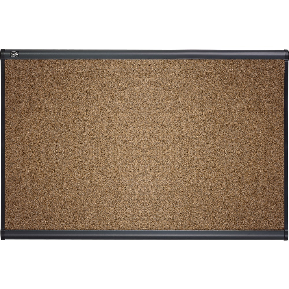 ACCO BRANDS USA, LLC B244G Quartet Select Prestige Color Cork Bulletin Board, 36in x 48in, Aluminum Frame With Graphite Finish