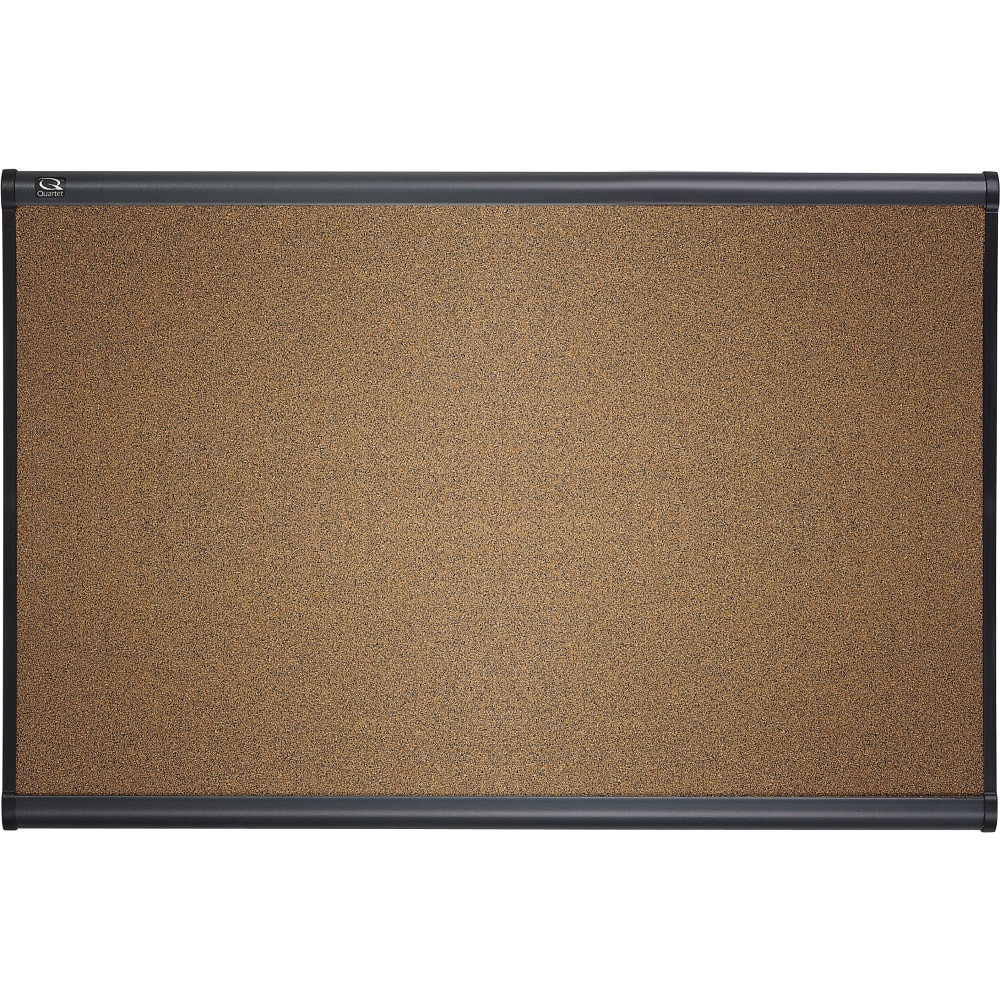 ACCO BRANDS USA, LLC B244G Quartet Select Prestige Color Cork Bulletin Board, 36in x 48in, Aluminum Frame With Graphite Finish