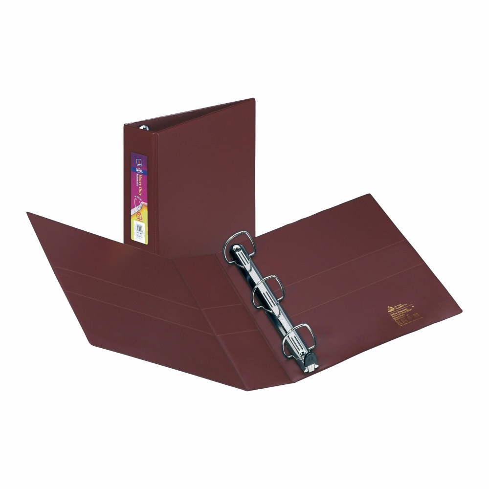AVERY PRODUCTS CORPORATION Avery 79362  Heavy-Duty 3-Ring Binder With Locking One-Touch EZD Rings, 2in D-Rings, Maroon