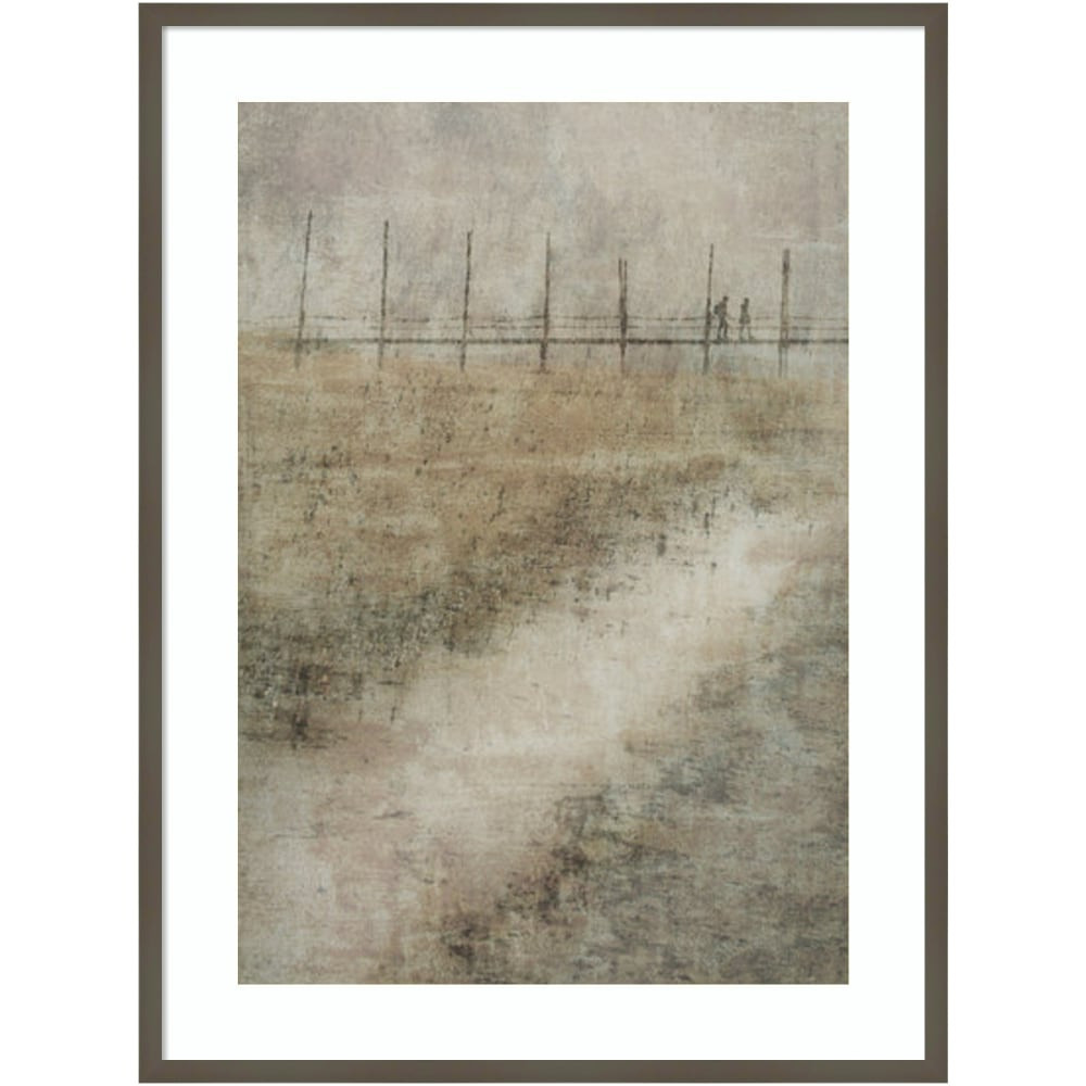 UNIEK INC. A42705535964 Amanti Art On The Way by Nel Talen Wood Framed Wall Art Print, 31inW x 41inH, Gray