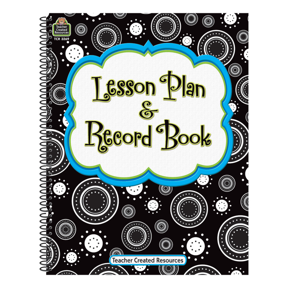 Teacher Created Resources TCR3269-2  Crazy Circles Lesson Plan And Record Books, Black/White, Pack Of 2