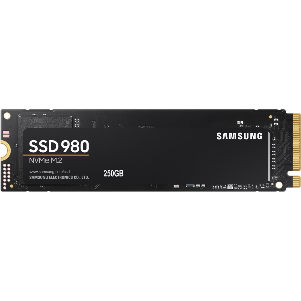 SAMSUNG MZ-V8V250B/AM  980 PCIe 3.0 NVMe Gaming SSD 250GB - Desktop PC Device Supported - 2900 MB/s Maximum Read Transfer Rate - 256-bit Encryption Standard - 5 Year Warranty