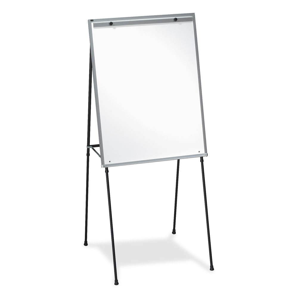 LORELL 75684  Non-Magnetic Dry-Erase Whiteboard Easel, 34in x 28in, Metal Frame With Black Finish