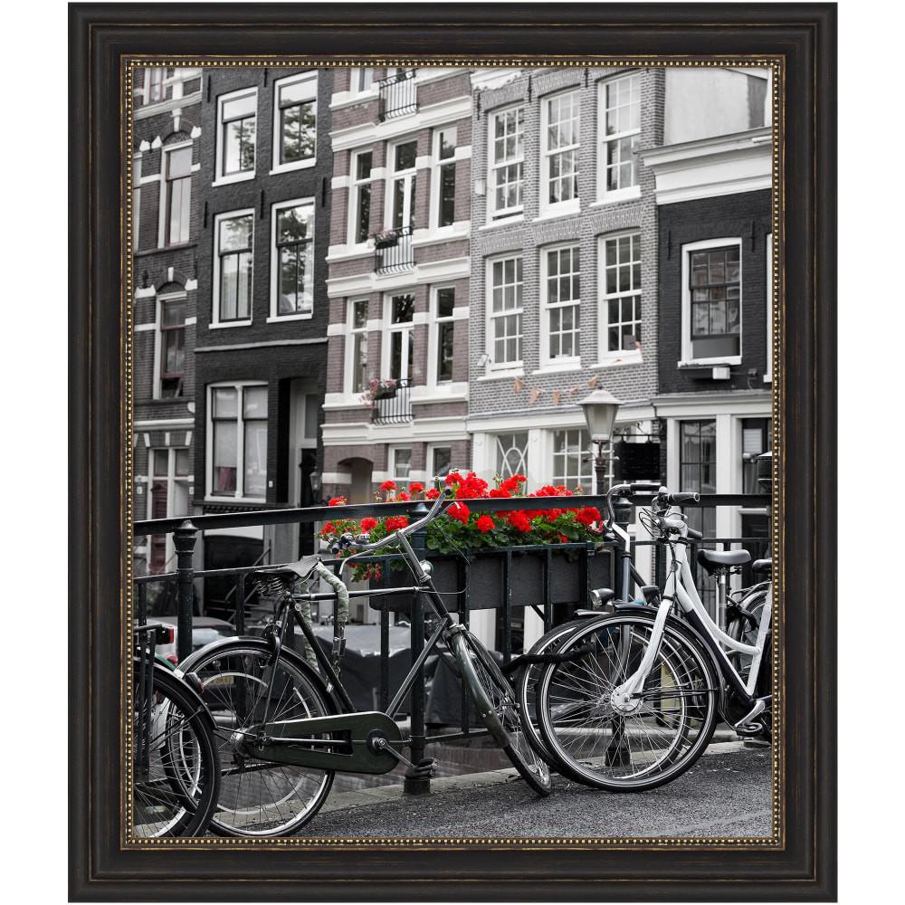 UNIEK INC. A42707345567 Amanti Art Narrow Picture Frame, 28in x 24in, Matted For 20in x 24in, Accent Bronze