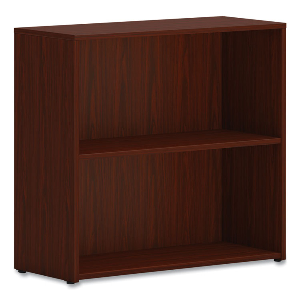 HON COMPANY LBC3013B2LT1 Mod Bookcase, Two-Shelf/1 Adjustable, 30w x 13d x 29h, Traditional Mahogany