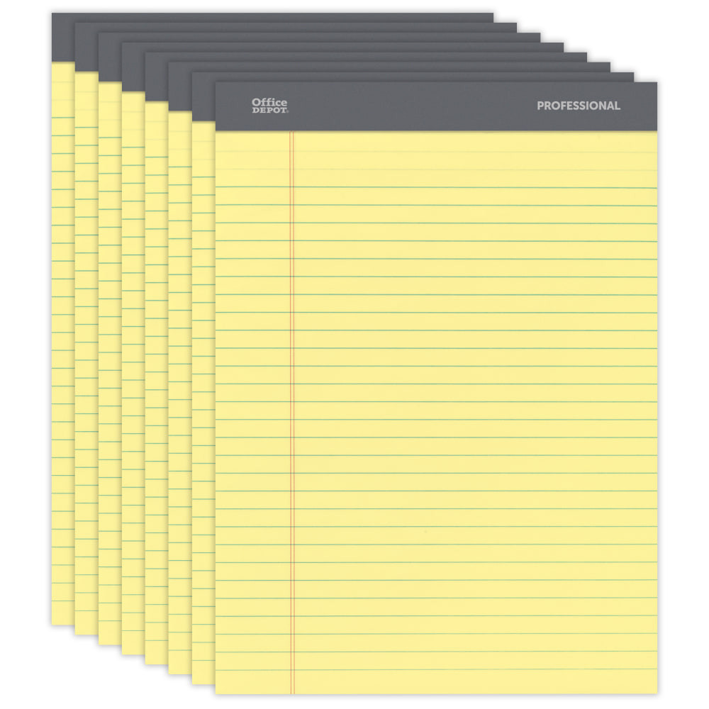 Take notes on this heavyweight, perforated tablet paper.  15-lb paper resists bleed-through.  Acid-free paper wonT yellow or fade over time.  Perforated pages are easy to remove.  Double-stitched top holds pages securely.  Rigid chipboard backing provides a sturdy writing surface.  SFI Certified.  Contains Recycled Content - See Specs for Details.