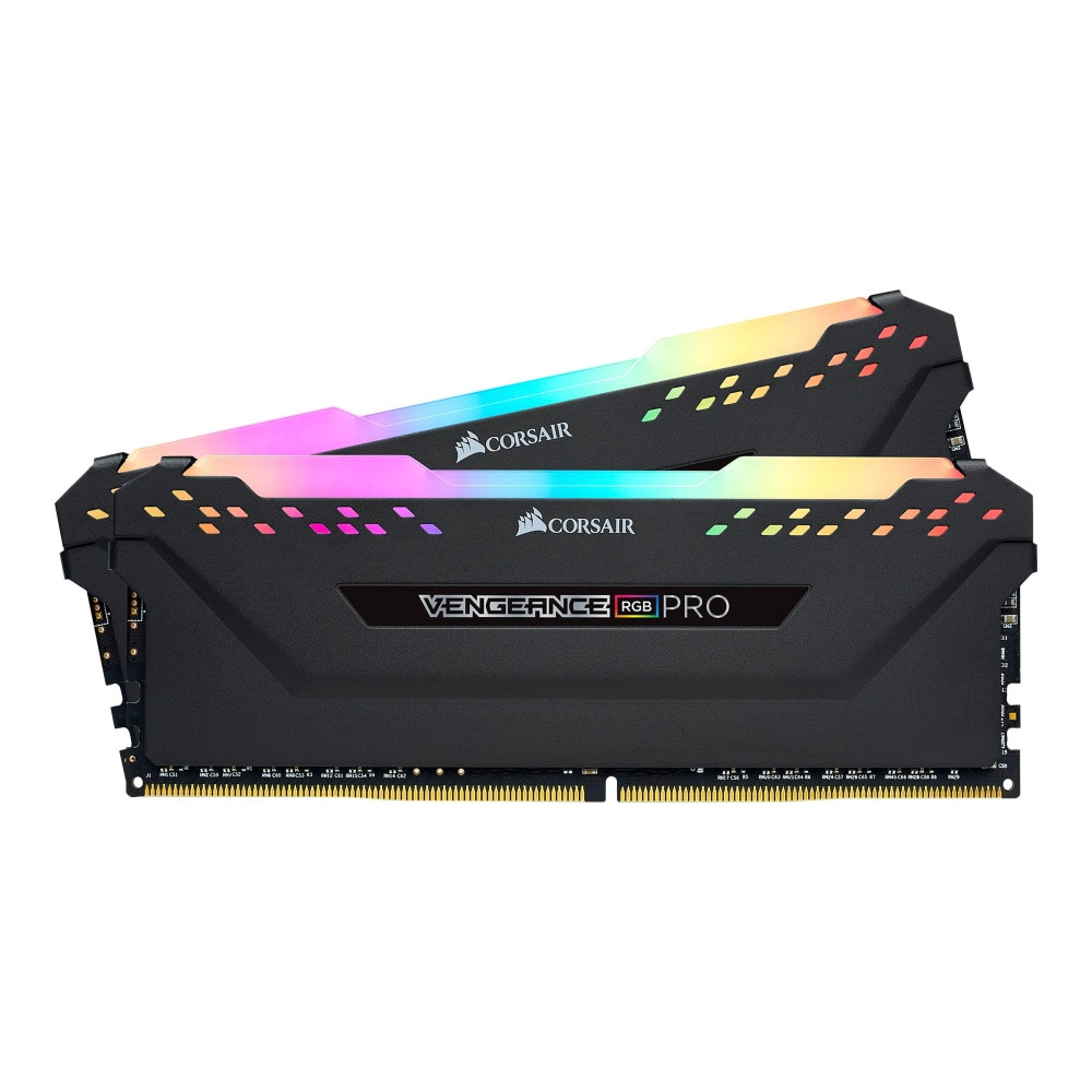 CORSAIR MEMORY, INC. CMW16GX4M2C3200C16 CORSAIR Vengeance RGB PRO - DDR4 - kit - 16 GB: 2 x 8 GB - DIMM 288-pin - 3200 MHz / PC4-25600 - CL16 - 1.35 V - unbuffered - non-ECC - black