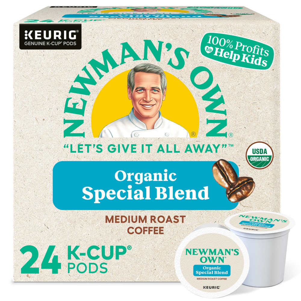 GREEN MOUNTAIN COFFEE ROASTERS, INC. 4050 Newmans Own Organics Single-Serve Coffee K-Cup Pods, Special Blend, Carton Of 24