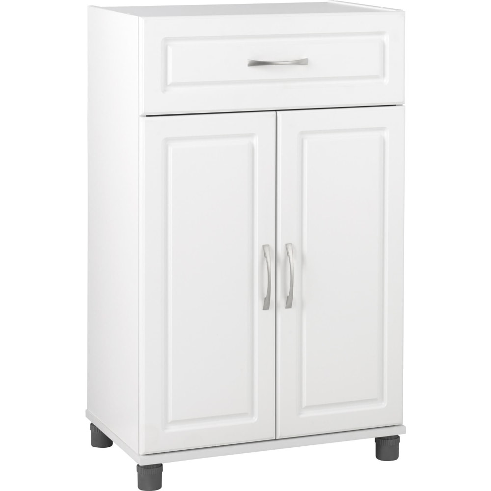 AMERIWOOD INDUSTRIES, INC. 7367401PCOM Ameriwood Home SystemBuild Kendall Storage Cabinet, Base, 1 Drawer, 3 Shelves, White