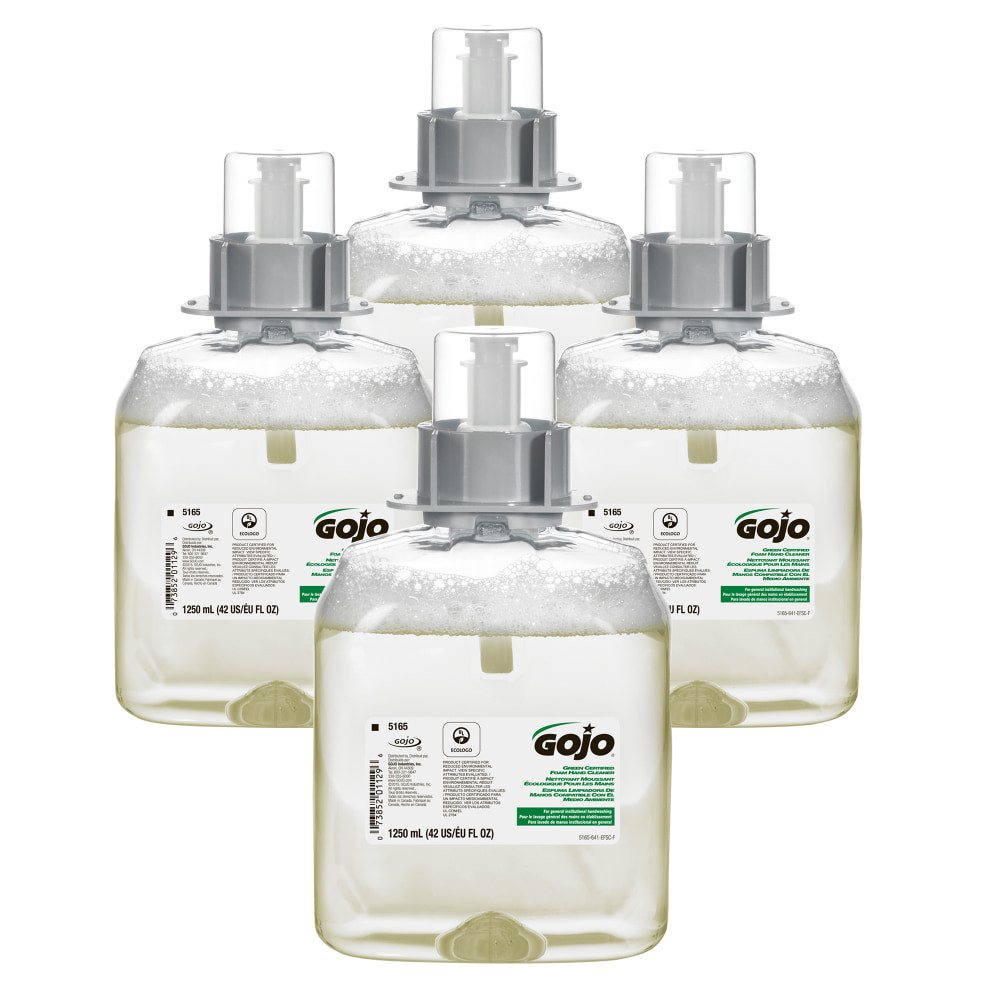 GOJO INDUSTRIES INC 5165-04 GOJO FMX-12 Foam Hand Wash Soap, Unscented, 42.27 Oz, Carton Of 4 Bottles
