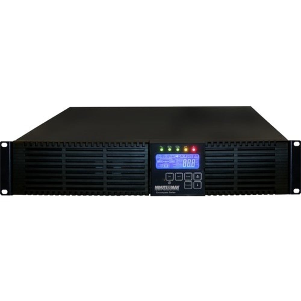 MINUTEMAN EC1500RT2U  Encompass EC1500RT2U 1500VA Tower/Rack Mountable UPS - 2U Rack/Tower - 5 Minute Stand-by - 120 V AC Input - 120 V AC Output - Serial Port - USB - 6 x NEMA 5-15R