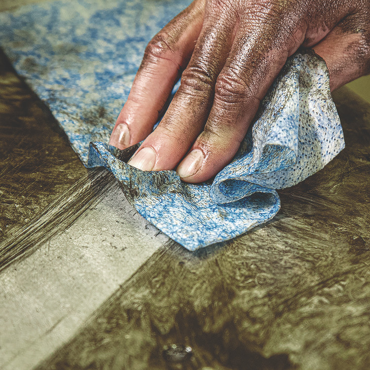 ITW PRO BRANDS SCRUBS® 42230CT Hand Cleaner Towels, 1-Ply, 10 x 12, Citrus, Blue/White, 30/Canister, 6/Carton