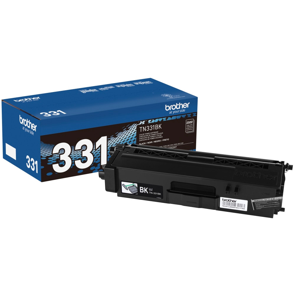 BROTHER INTL CORP TN331BK Brother TN-331 Black Toner Cartridge, TN-331BK