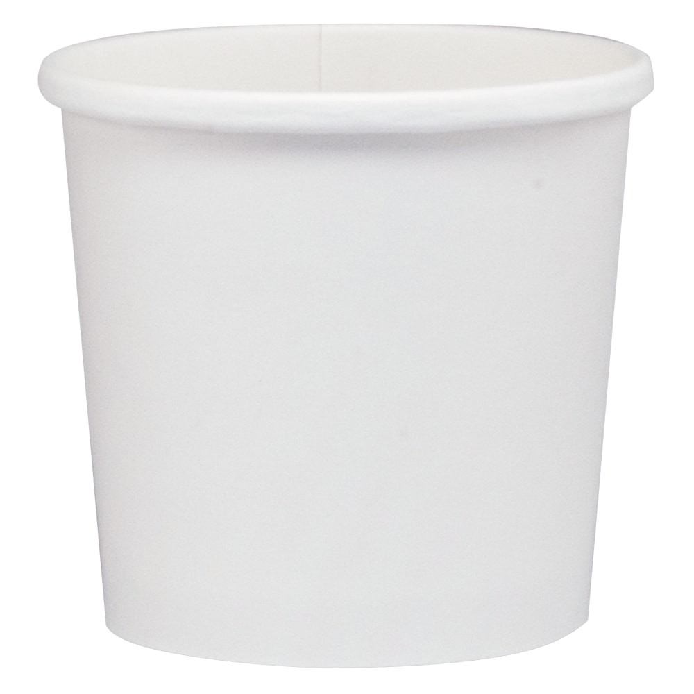 DART CONTAINER CORPORATION SCC H4125U Dart Flexstyle Double Poly Paper Containers, 3 5/8in, 0.375 Qt, White, 25 Containers Per Bag, Carton Of 20 Bags