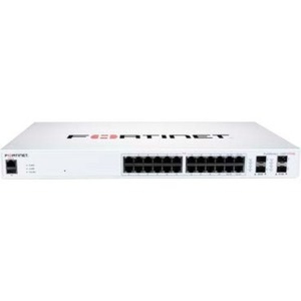 GEORGIA PEACH PRODUCTS, INC. Fortinet FS-124F-POE  FortiSwitch FS-124F-POE Ethernet Switch - 24 Ports - Manageable - Gigabit Ethernet, 10 Gigabit Ethernet - 10/100/1000Base-T, 10GBase-X - 2 Layer Supported - Modular - 237.40 W Power Consumption - 185