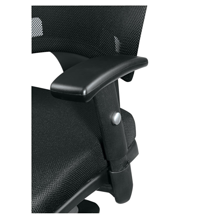 ALERA EP42ME10B Alera Epoch Series Fabric Mesh Multifunction Chair, Supports Up to 275 lb, 17.63" to 22.44" Seat Height, Black