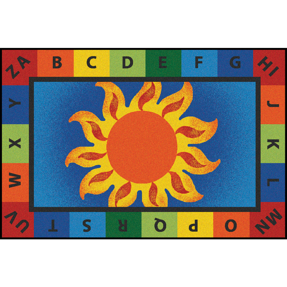 CARPETS FOR KIDS ETC. INC. 48.52 Carpets for Kids KID$Value Rugs Alphabet Sunny Day Activity Rug, 4ft x 6ft , Multicolor