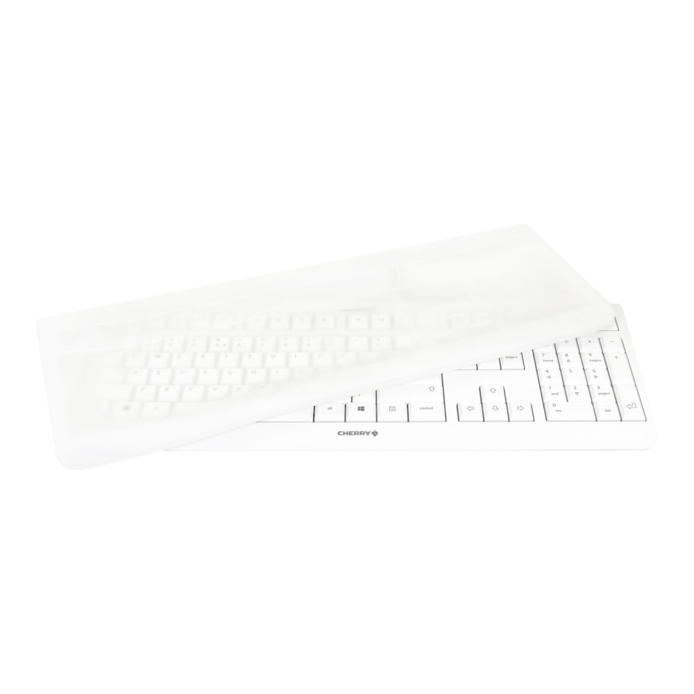 CHERRY GMBH CHERRY EZN-0800EU-0  WHITE EZClean Keyboard, 104 Keys, Light Gray, KC 1000