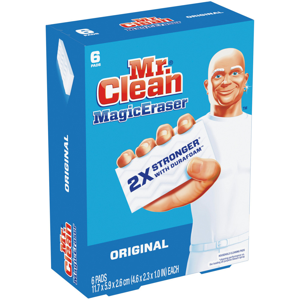 THE PROCTER & GAMBLE COMPANY Mr. Clean 79009CT  Magic Eraser Original Scrubbers, 6 Per Box, Case Of 6 Boxes