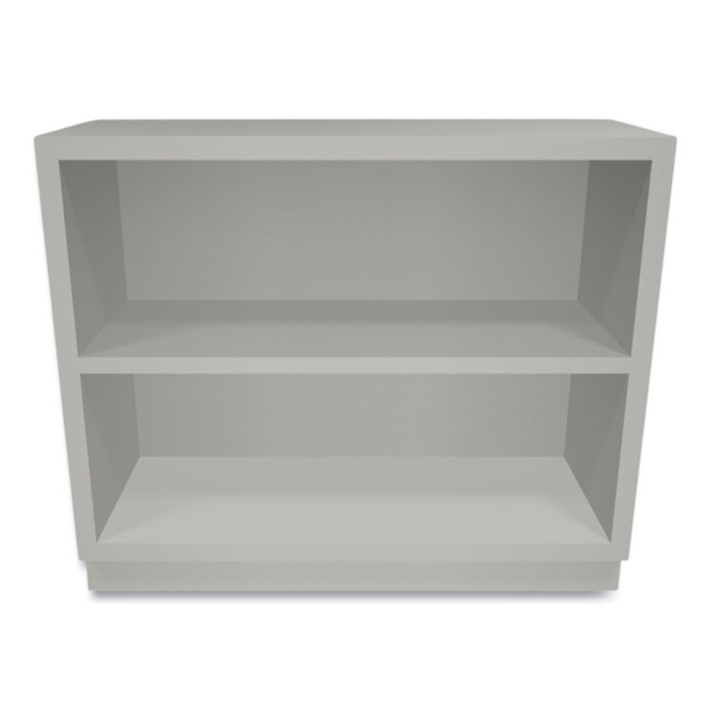 HON COMPANY S30ABCQ Metal Bookcase, Two-Shelf, 34.5w x 12.63d x 29h, Light Gray