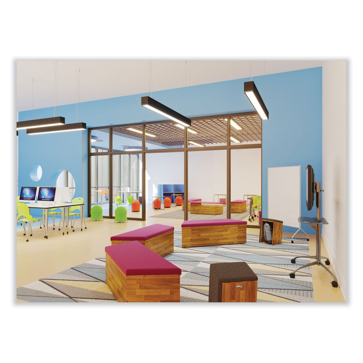 SAFCO PRODUCTS 6805GN Reve GuestBistro Chair with Straight Legs, Supports Up to 250 lb, 18" Seat Height, Green Seat/Back, Silver Base, 2/Carton