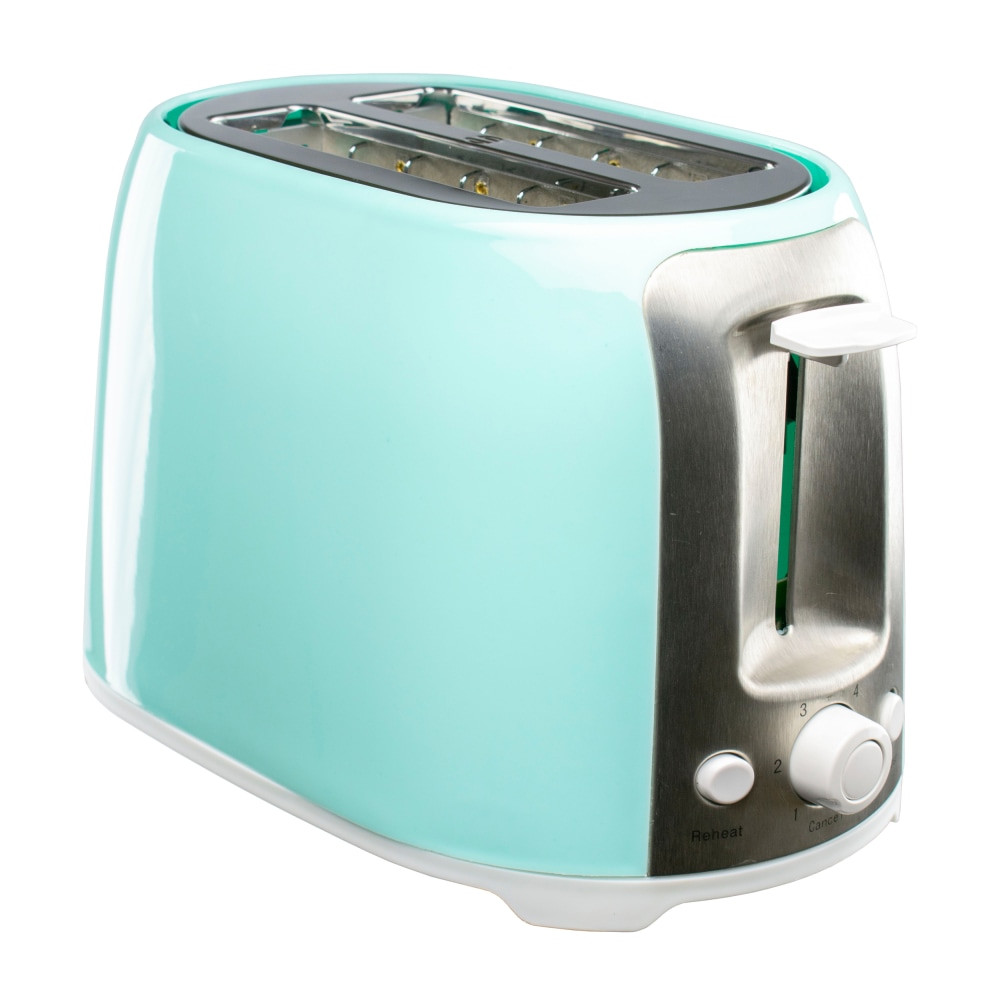 TODDYs PASTRY SHOP Brentwood 995114277M  Cool-Touch 2-Slice Extra-Wide Slot Toaster, Blue