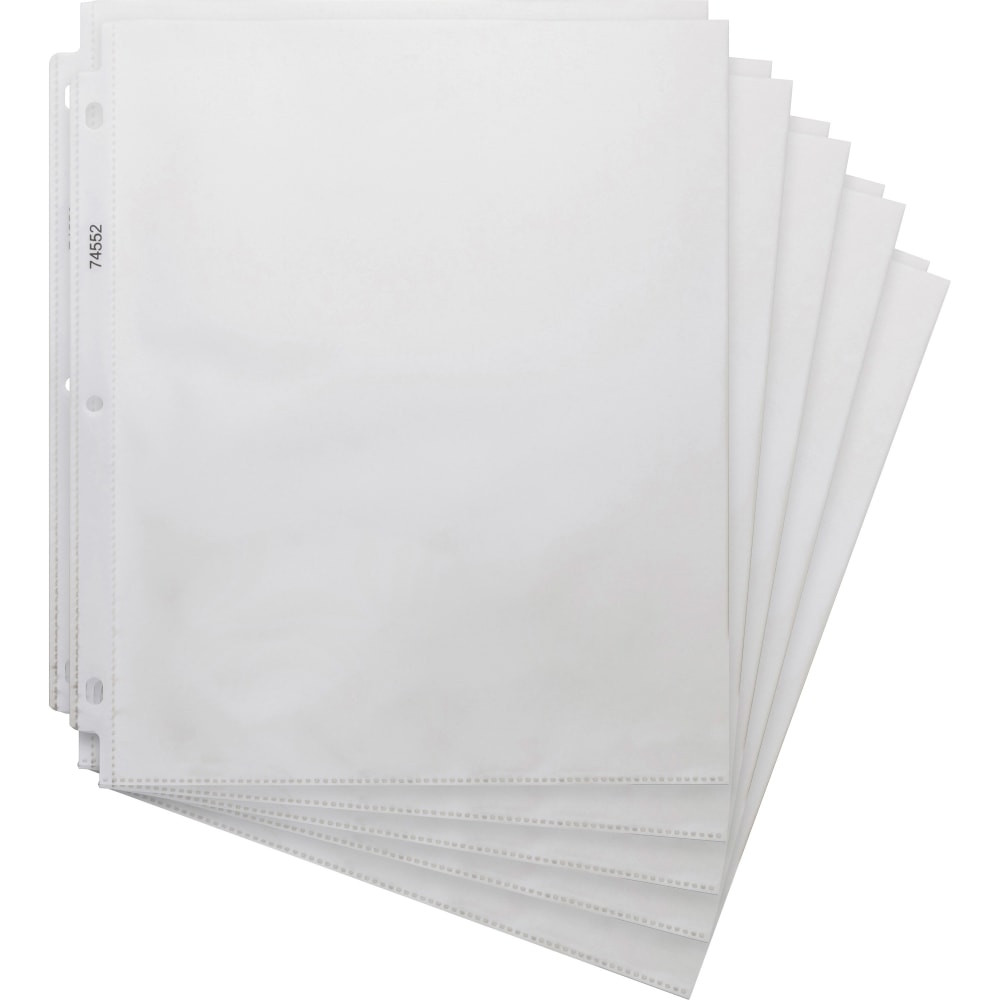 SP RICHARDS Business Source 74552  Heavyweight Sheet Protectors - For Letter 8 1/2in x 11in Sheet - 3 x Holes - Clear - Polypropylene - 200 / Box