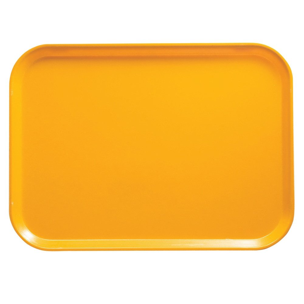 CAMBRO MFG. CO. Cambro 1520504  Camtray Rectangular Serving Trays, 15in x 20-1/4in, Mustard, Pack Of 12 Trays