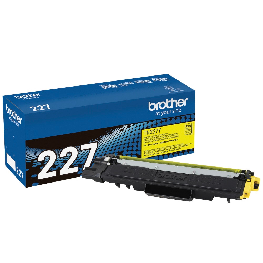 BROTHER INTL CORP TN227Y Brother TN-227 Yellow High Yield Toner Cartridge, TN-227Y