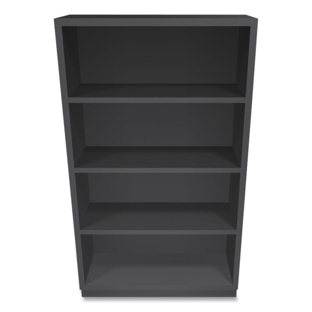 HON COMPANY S60ABCS Metal Bookcase, Four-Shelf, 34.5w x 12.63d x 59h, Charcoal