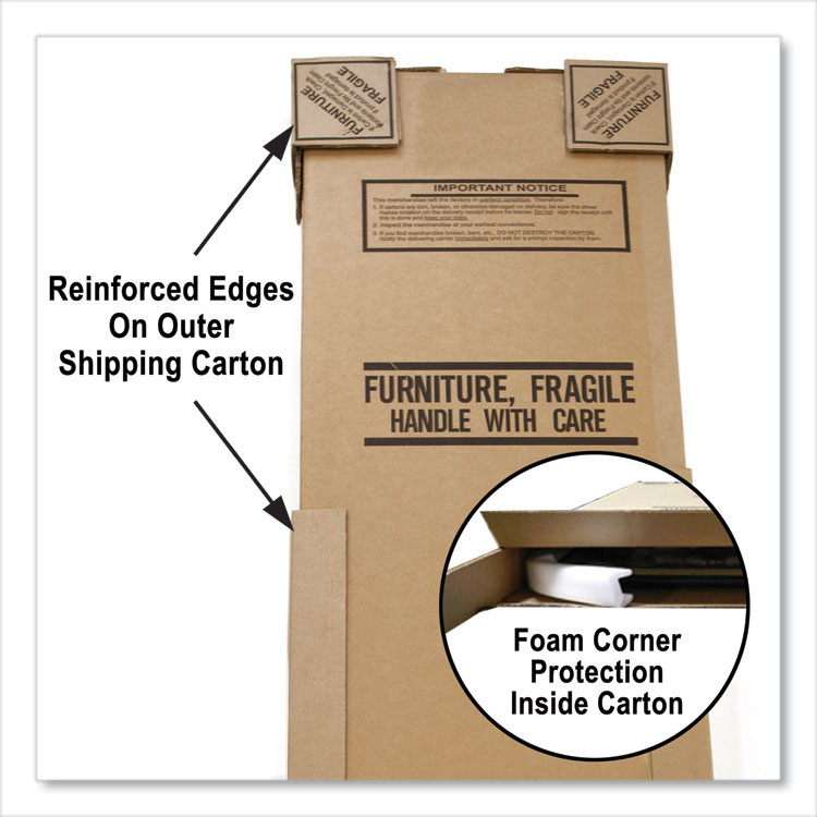 CORRELL, INC. RA2448274P Adjustable Folding Table, Rectangular, 48" x 24" x 22" to 32", Blue Top, Black Legs, 4/Pallet