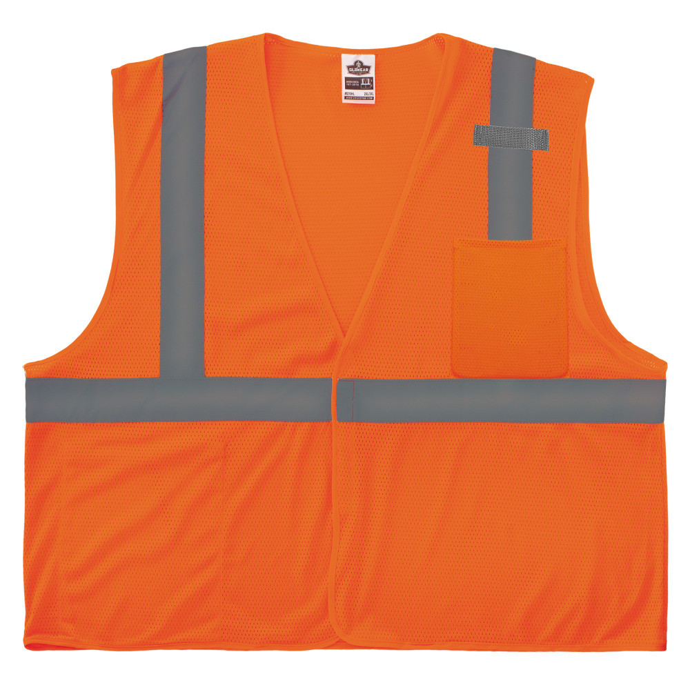 ERGODYNE CORPORATION 24539 Ergodyne GloWear Mesh Hi-Vis Safety Vest, 5XL, Orange