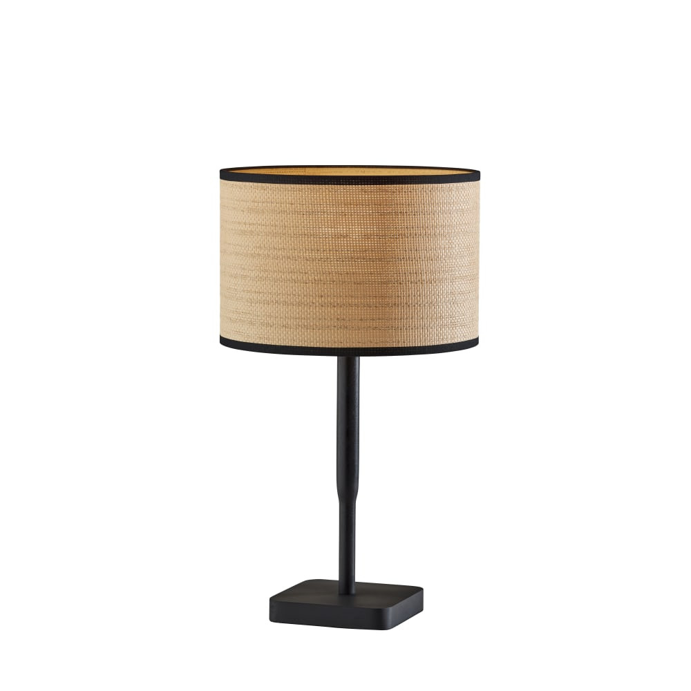 ADESSO INC Adesso 4092-01  Ellis Table Lamp, 21inH, Natural Shade/Black Base