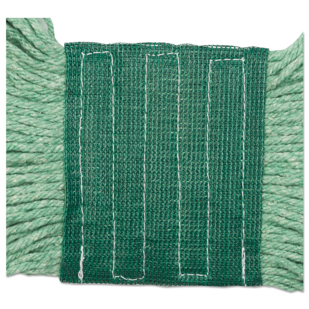 BOARDWALK 502GNEA Super Loop Wet Mop Head, Cotton/Synthetic Fiber, 5" Headband, Medium Size, Green