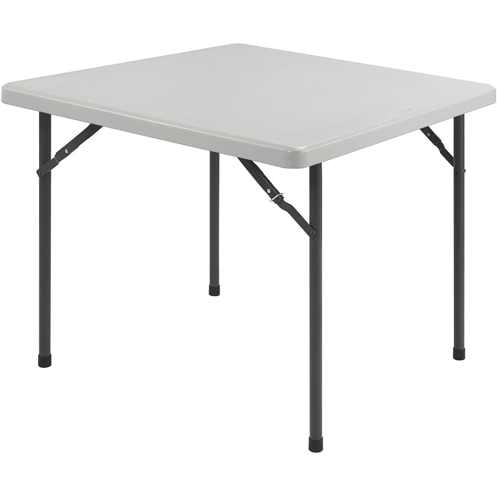 LORELL 60328  Banquet Folding Table, Square, 3ftW, Platinum