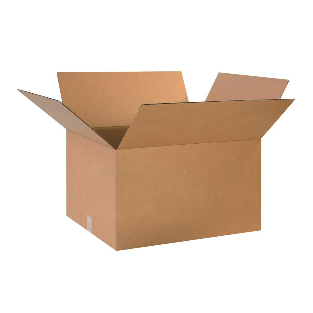 B O X MANAGEMENT, INC. 242014 Partners Brand Corrugated Boxes, 24in x 20in x 14in, Kraft, Pack Of 10