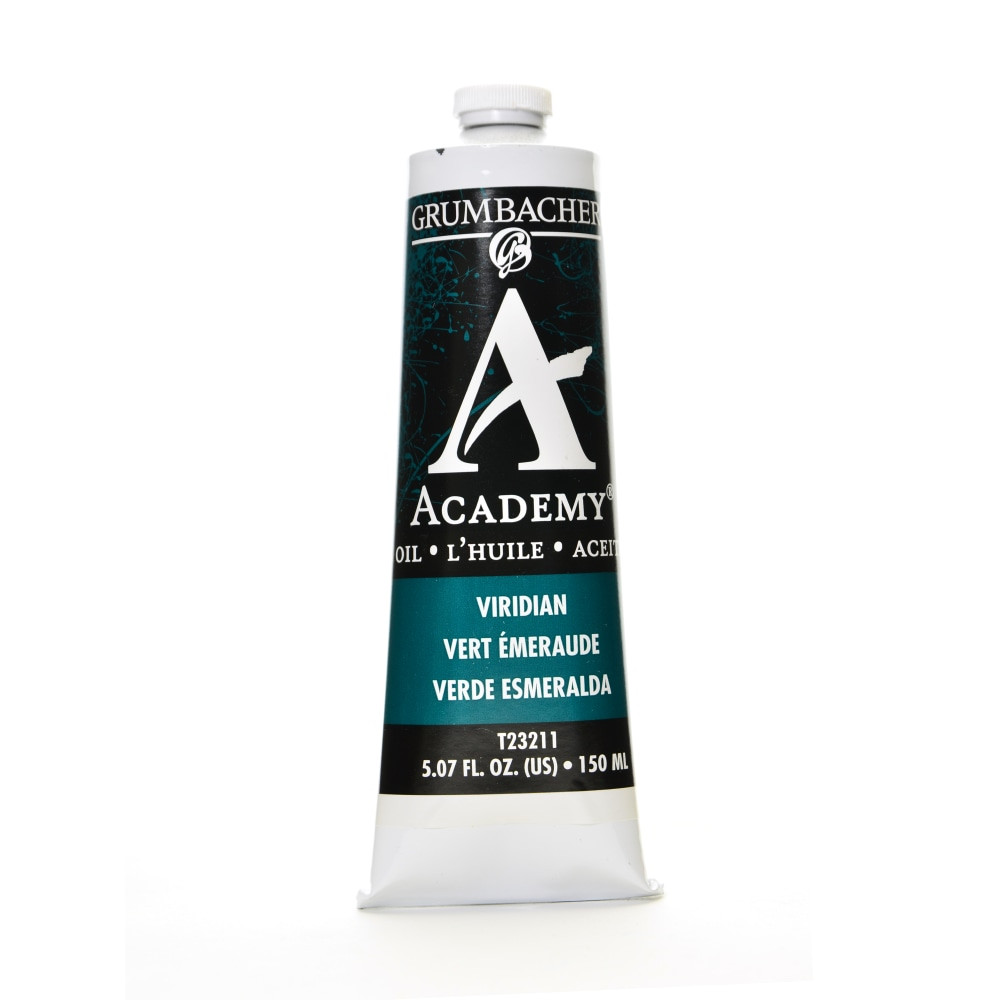 WINSOR & NEWTON T232-11-2 Grumbacher Academy Oil Colors, 5.07 Oz, Viridian Hue, Pack Of 2 WINSOR & NEWTON T232-11-2 Grumbacher Academy Oil Colors, 5.07 Oz, Viridian Hue, Pack Of 2