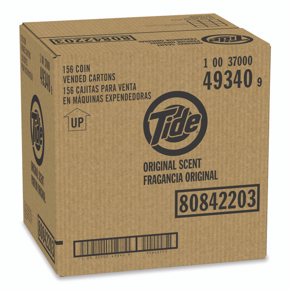 PROCTER & GAMBLE Tide® 49340 Vending-Design Powder Laundry Detergent, HE Compatible, 1.1 oz, 156/Carton