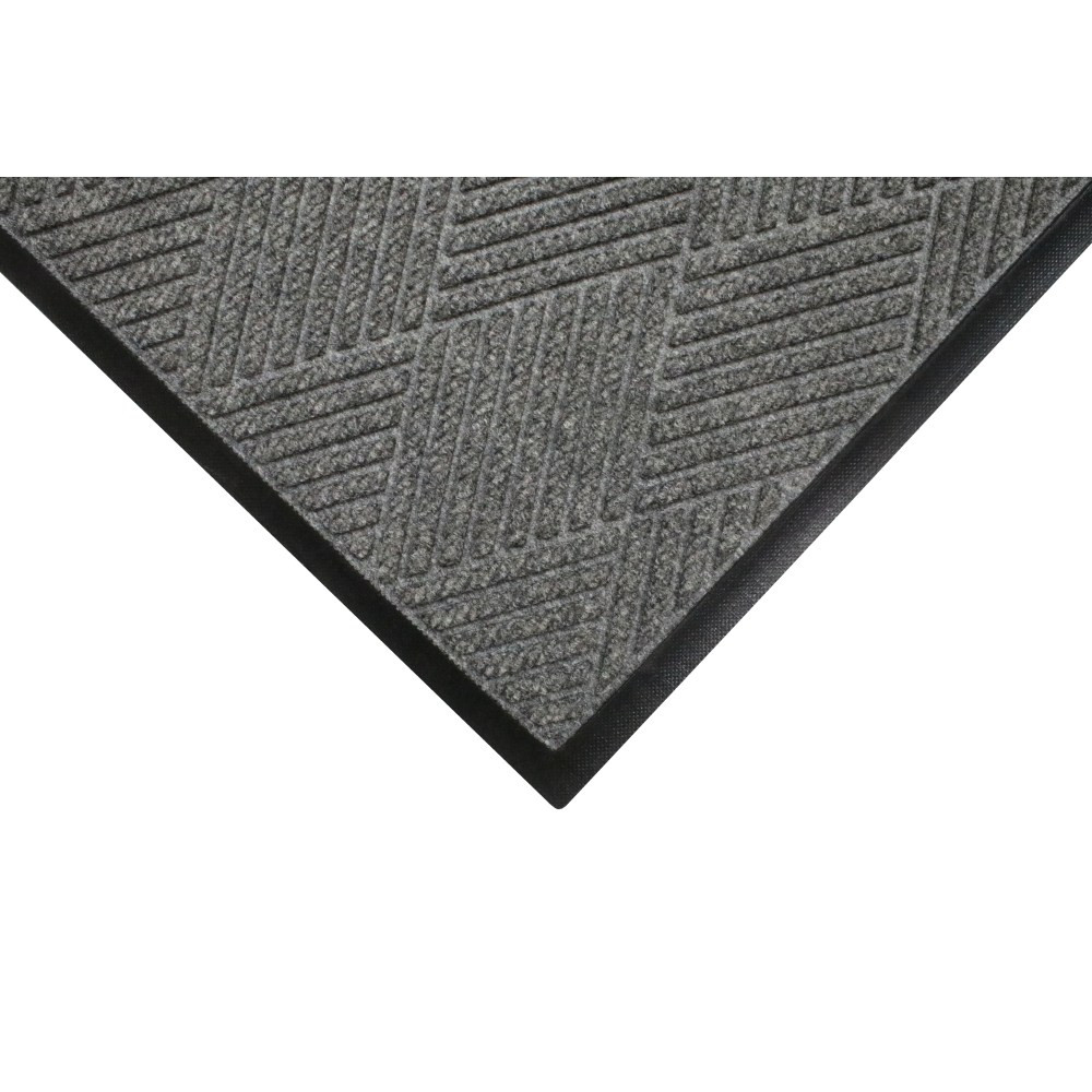 M+A MATTING 229573310070  Waterhog Max Diamond Classic Floor Mat, 3ft x 10ft, Grey Ash