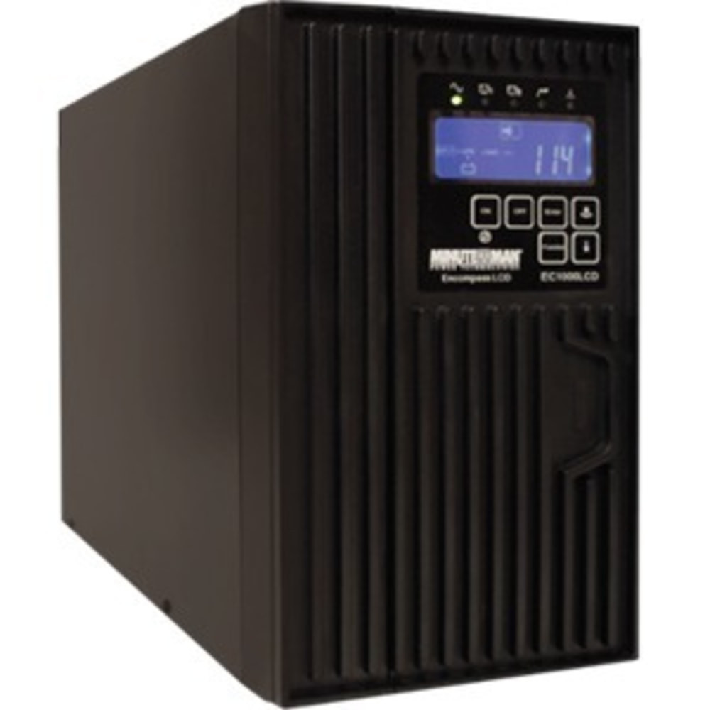 MINUTEMAN EC1500LCD-NC  Encompass 1500VA Tower UPS - Tower - 5 Minute Stand-by - Serial Port - 6 x NEMA 5-15R - 6 x Battery/Surge Outlet