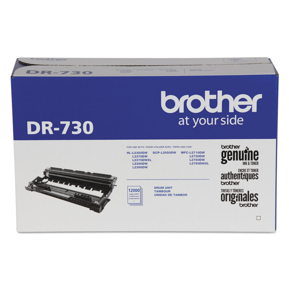 BROTHER INTL. CORP. DR730 DR730 Drum Unit, 12,000 Page-Yield, Black