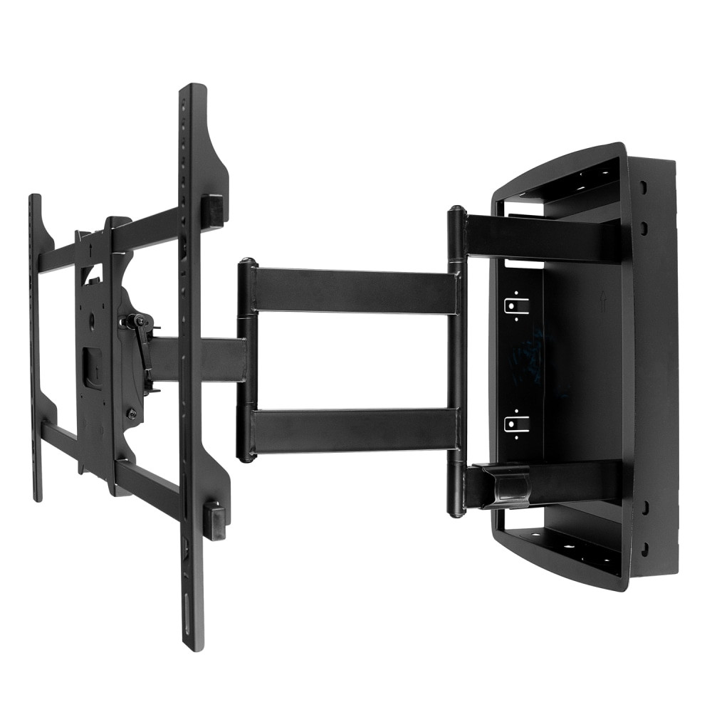 MOUNT-IT! MI-381  MI-381 Recessed TV Wall Mount, 18inH x 29inW x 5inD, Black