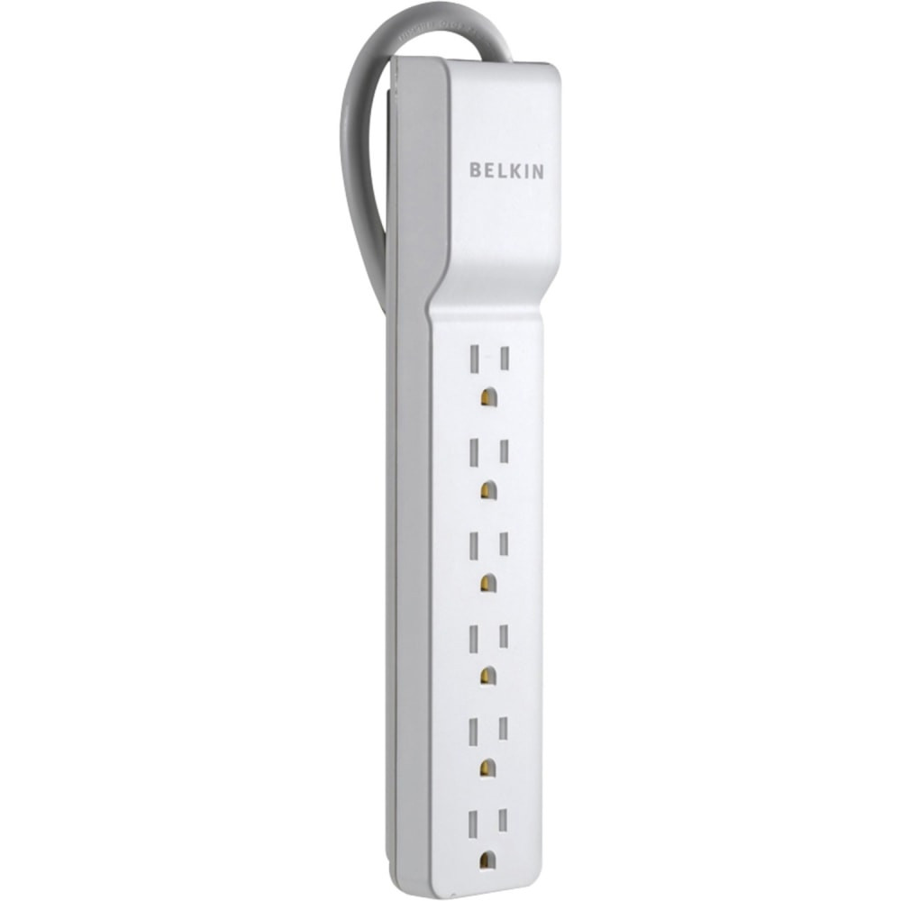 BELKIN, INC. Belkin BE106000-2.5  Home/Office Series Surge Protector With 6 Outlets, 2.5ft Cord