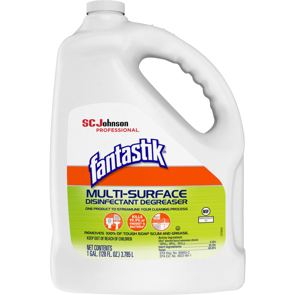 S.C. JOHNSON & SON, INC. SJN311930 Fantastik Disinfectant Degreaser Spray, Fresh Scent, 1 Gallon