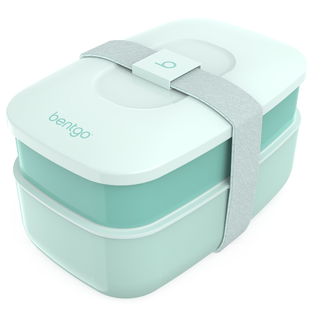 BEAR DOWN CONSULTING Bentgo BENTGO-CA  Classic All-In-One Lunch Box Container, 3-13/16inH x 4-3/4inW x 7-1/8inD, Coastal Aqua